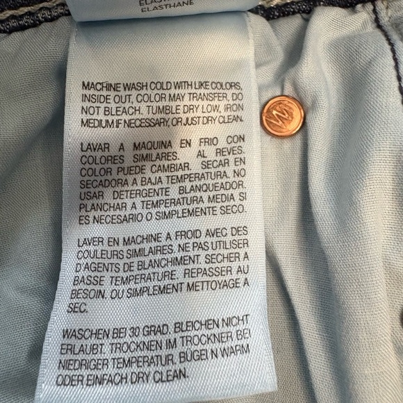 MOTHER The Mid Rise Dazzler Ankle in On The Edge Medium Blue Wash Size 27 - Picture 13 of 14